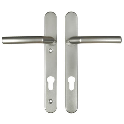 Birmingham Lever Lever UPVC Multipoint Door Handles - 92mm PZ Sprung 122mm Screw Centres
