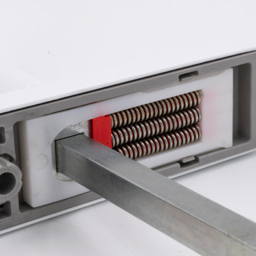 Birmingham Lever Lever UPVC Multipoint Door Handles - 92mm PZ Sprung 122mm Screw Centres