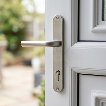 Tokyo Lever Lever UPVC Multipoint Door Handles - 92mm PZ Sprung 215mm Screw Centres