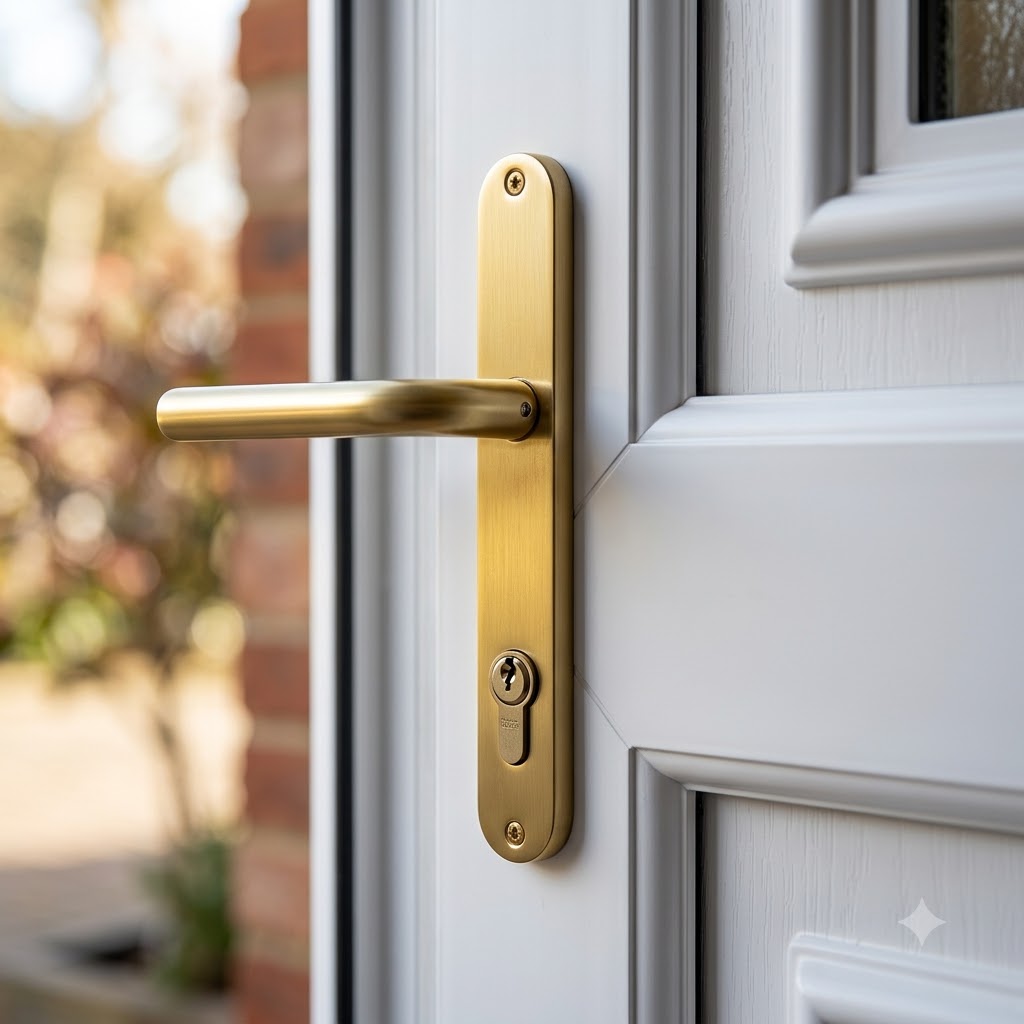 Tokyo Lever Lever UPVC Multipoint Door Handles - 92mm PZ Sprung 215mm Screw Centres