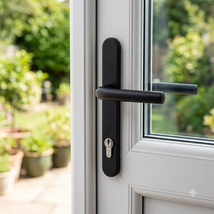 Tokyo Lever Lever UPVC Multipoint Door Handles - 92mm PZ Sprung 215mm Screw Centres