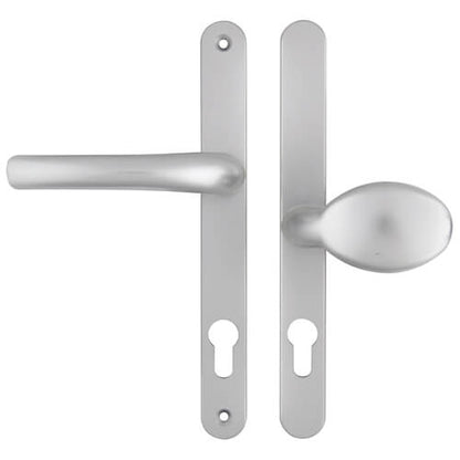Atlanta Lever Moveable Pad UPVC Multipoint Door Handles - 92mm/62mm PZ Sprung 215mm Screw Centres