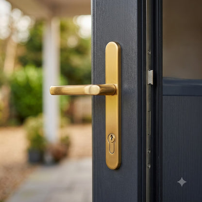 Lever UPVC Multipoint Door Handles - 92mm PZ 215mm Screw Centres