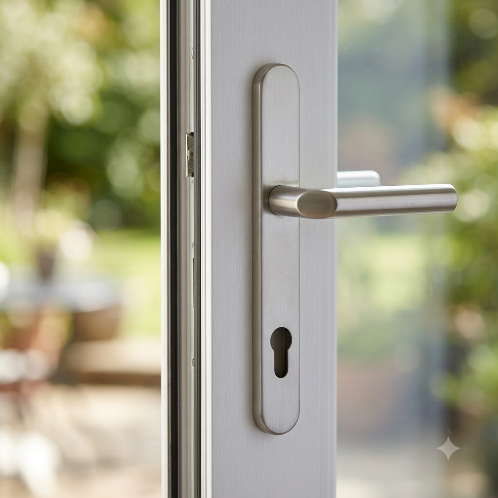 Lever UPVC Multipoint Door Handles - 92mm PZ 215mm Screw Centres