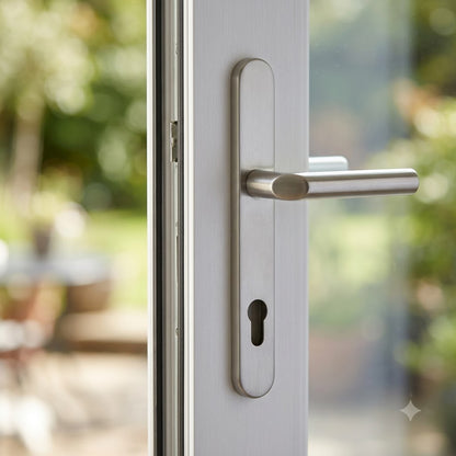 Lever UPVC Multipoint Door Handles - 92mm PZ 215mm Screw Centres