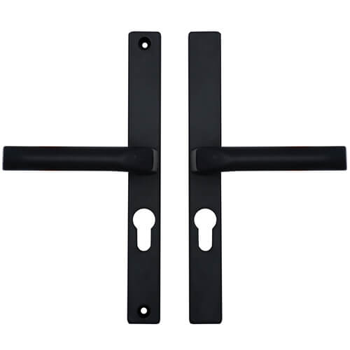 London Lever Lever UPVC Multipoint Door Handles - 48mm PZ Sprung 215mm Screw Centres