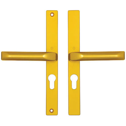London Lever Lever UPVC Multipoint Door Handles - 48mm PZ Sprung 215mm Screw Centres