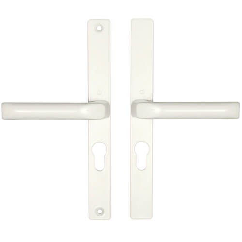 London Lever Lever UPVC Multipoint Door Handles - 48mm PZ Sprung 215mm Screw Centres