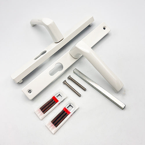 London Lever Lever UPVC Multipoint Door Handles - 48mm PZ Sprung 215mm Screw Centres