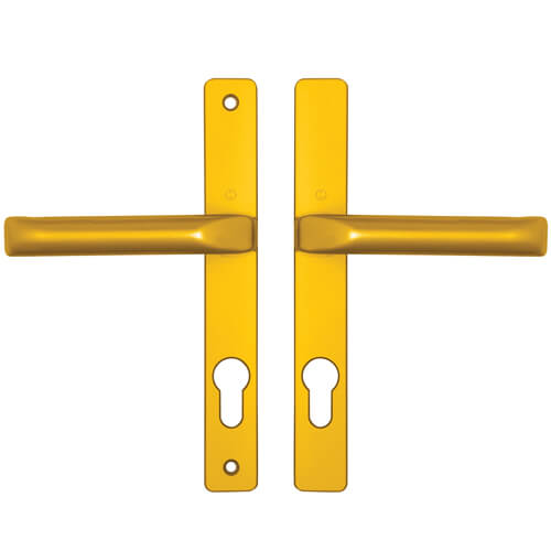 Lever UPVC Multipoint Door Handles - 70mm PZ Unsprung 180mm Screw Centres