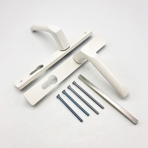 Lever UPVC Multipoint Door Handles - 70mm PZ Unsprung 180mm Screw Centres