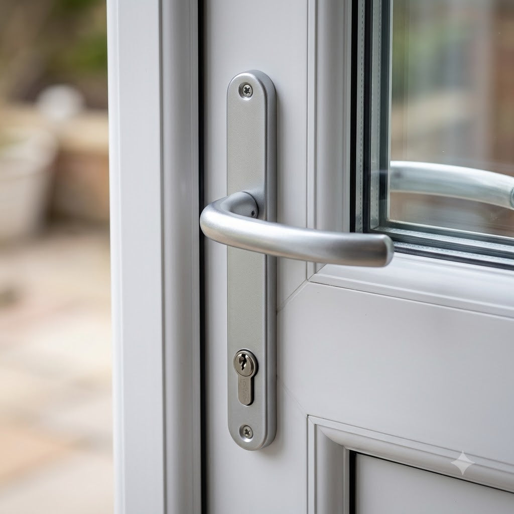 Lever UPVC Multipoint Door Handles - 92mm PZ Sprung 240mm Screw Centres