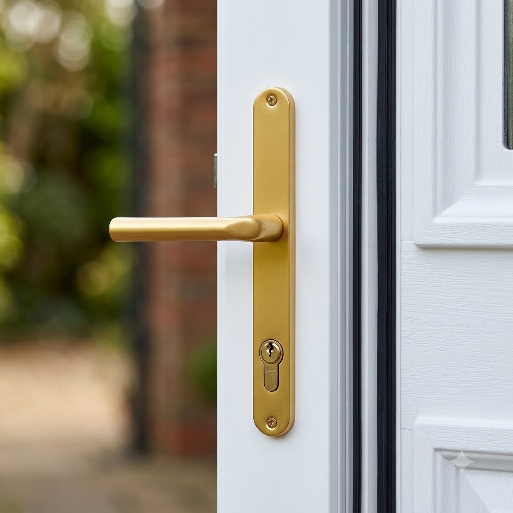 Lever UPVC Multipoint Door Handles - 92mm PZ Sprung 240mm Screw Centres