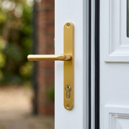 Lever UPVC Multipoint Door Handles - 92mm PZ Sprung 240mm Screw Centres