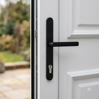 Lever UPVC Multipoint Door Handles - 92mm PZ Sprung 240mm Screw Centres