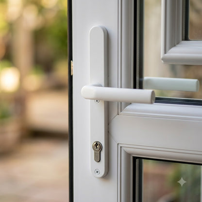 Lever UPVC Multipoint Door Handles - 92mm PZ Sprung 240mm Screw Centres
