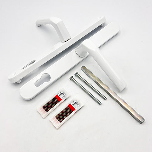 Lever UPVC Multipoint Door Handles - 92mm PZ Sprung 240mm Screw Centres