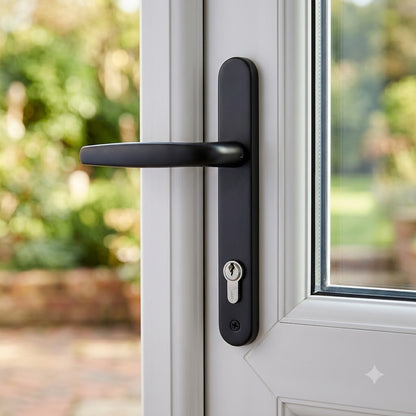 Lever UPVC Multipoint Door Handles - 92mm PZ Sprung 122mm Screw Centres