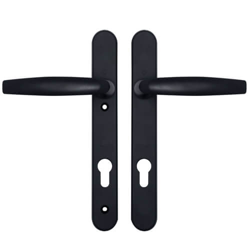 Lever UPVC Multipoint Door Handles - 92mm PZ Sprung 122mm Screw Centres