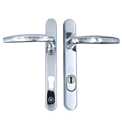 Atlanta PAS24 Lever Lever UPVC Multipoint Door Handles - 92mm PZ Unsprung 122mm Screw Centres