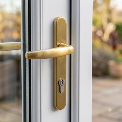 Lever UPVC Multipoint Door Handles - 92mm PZ Sprung 122mm Screw Centres