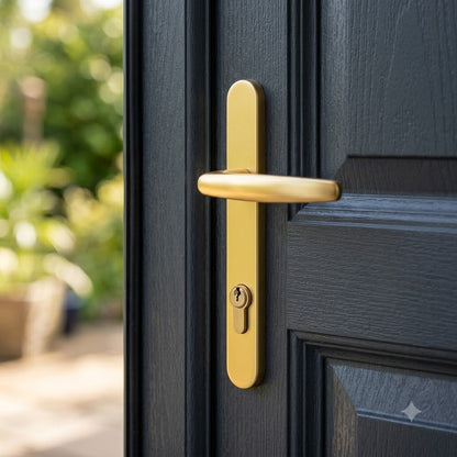 Atlanta PAS24 Lever Lever UPVC Multipoint Door Handles - 92mm PZ Unsprung 122mm Screw Centres