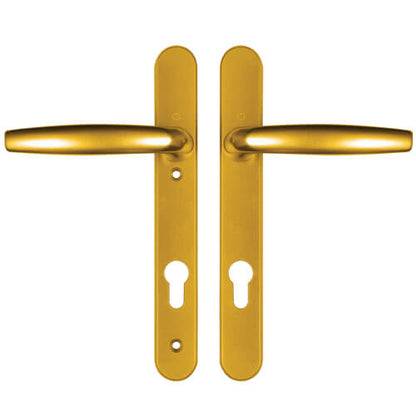 Lever UPVC Multipoint Door Handles - 92mm PZ Sprung 122mm Screw Centres
