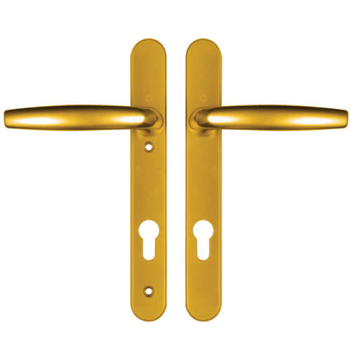 Lever UPVC Multipoint Door Handles - 92mm PZ Sprung 122mm Screw Centres