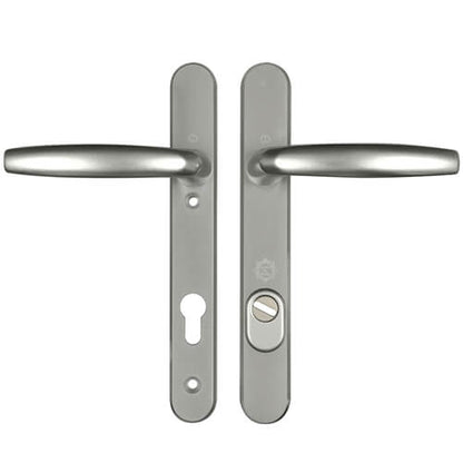 Atlanta PAS24 Lever Lever UPVC Multipoint Door Handles - 92mm PZ Unsprung 122mm Screw Centres