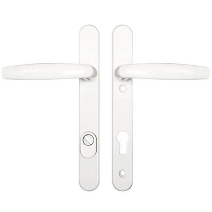 Atlanta PAS24 Lever Lever UPVC Multipoint Door Handles - 92mm PZ Unsprung 122mm Screw Centres