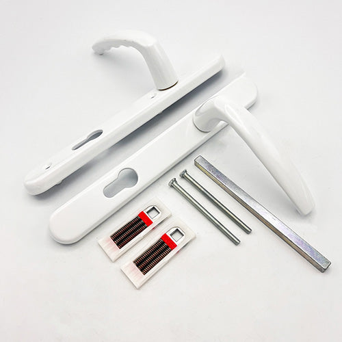 Lever UPVC Multipoint Door Handles - 92mm PZ Sprung 122mm Screw Centres