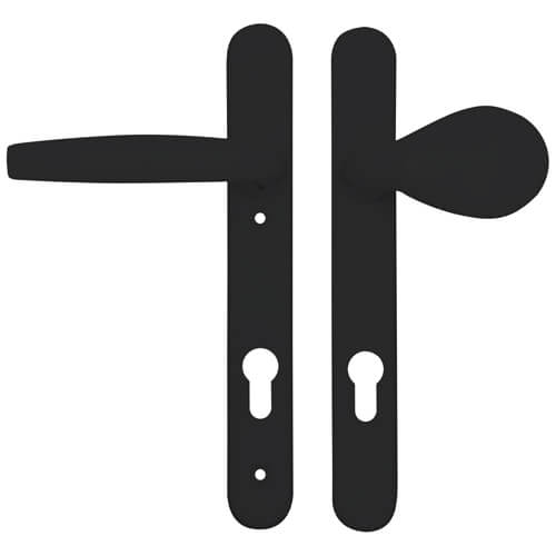 Atlanta Lever Moveable Pad UPVC Multipoint Door Handles - 92mm PZ Sprung 122mm Screw Centres