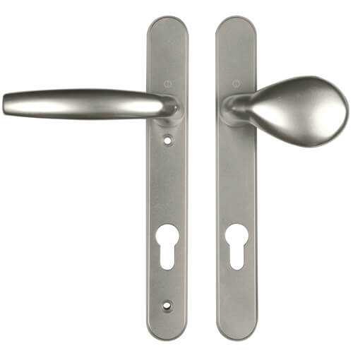 Atlanta Lever Moveable Pad UPVC Multipoint Door Handles - 92mm PZ Sprung 122mm Screw Centres