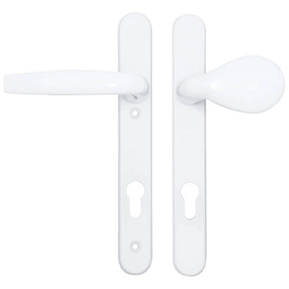 Atlanta Lever Moveable Pad UPVC Multipoint Door Handles - 92mm PZ Sprung 122mm Screw Centres