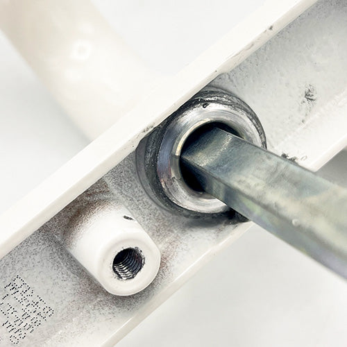 London Lever Lever UPVC Multipoint Door Handles - 92mm PZ Unsprung 122mm Screw Centres