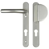 Atlanta Lever Fixed Pad UPVC Multipoint Door Handles - 92mm PZ Sprung 122mm Screw Centres