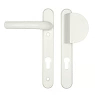 Atlanta Lever Fixed Pad UPVC Multipoint Door Handles - 92mm PZ Sprung 122mm Screw Centres