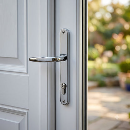 Tokyo PAS24 Lever Lever UPVC Multipoint Door Handles - 92mm PZ Sprung 215mm Screw Centres