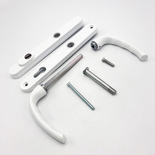 Tokyo PAS24 Lever Lever UPVC Multipoint Door Handles - 92mm PZ Sprung 215mm Screw Centres