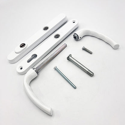 Tokyo PAS24 Lever Lever UPVC Multipoint Door Handles - 92mm PZ Sprung 215mm Screw Centres