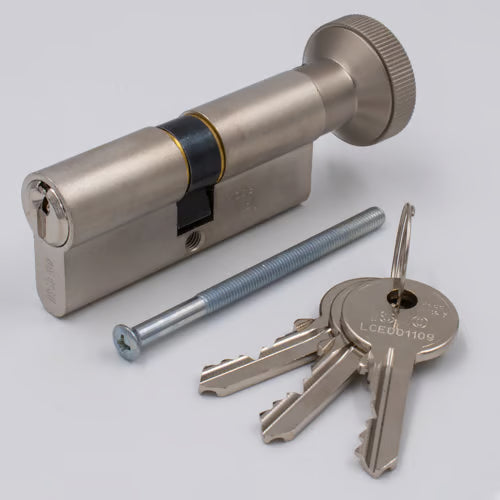 F5 Open Profile Cylinder (Euro Key & Thumbturn Cylinder) With Turn Side 30