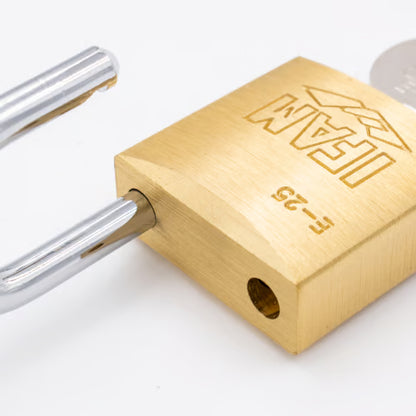 E Series 25mm Open Shackle Brass Padlock