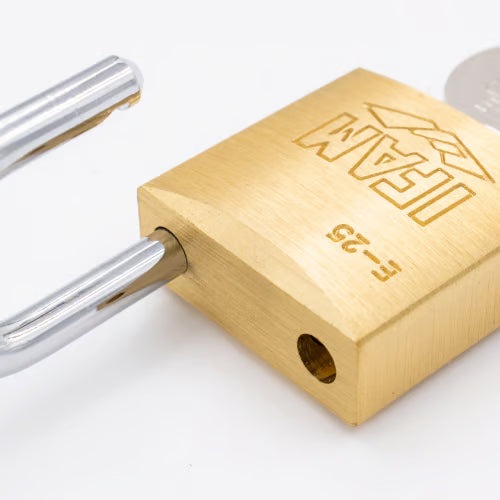 E Series 25mm Open Shackle Brass Padlock
