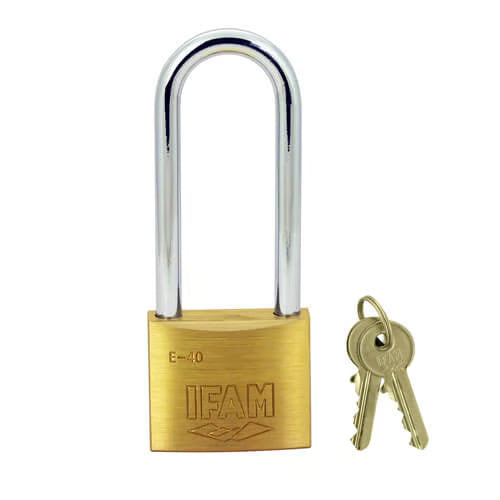 Series 40mm Extra Long Shackle Brass Padlock