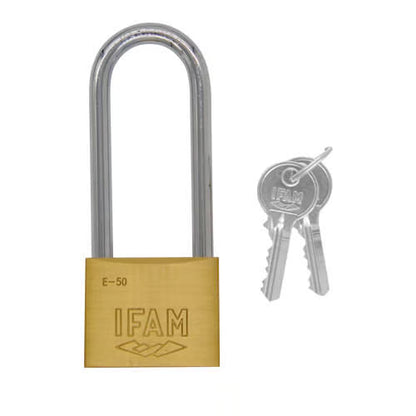 Series 50mm Extra Long Shackle Brass Padlock