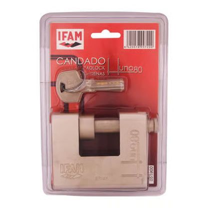 Huno 80mm CEN5 Armoured Shutter Padlock