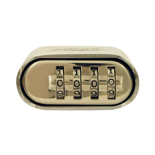 50mm Open Shackle Combination Chrome Padlock