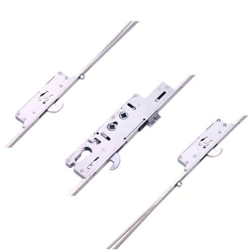 Latch 3 Hook 2 Roller Double Spindle Multipoint Door Lock (top hook to spindle = 710mm)