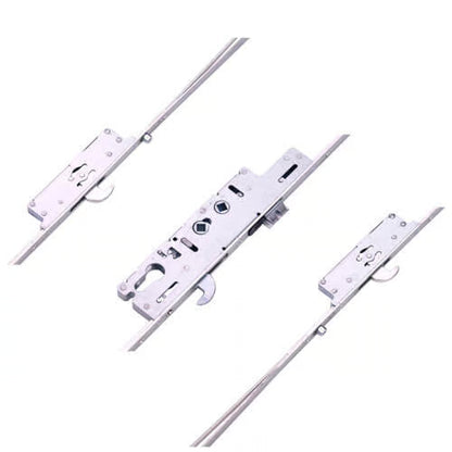 Latch 3 Hook 2 Roller Double Spindle Multipoint Door Lock (top hook to spindle = 710mm)