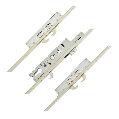 Duplex Latch 5 Hook Bifold Multipoint Door Lock for Alutek & Cortizo Doors Option 2 (top hook to spindle = 733mm)